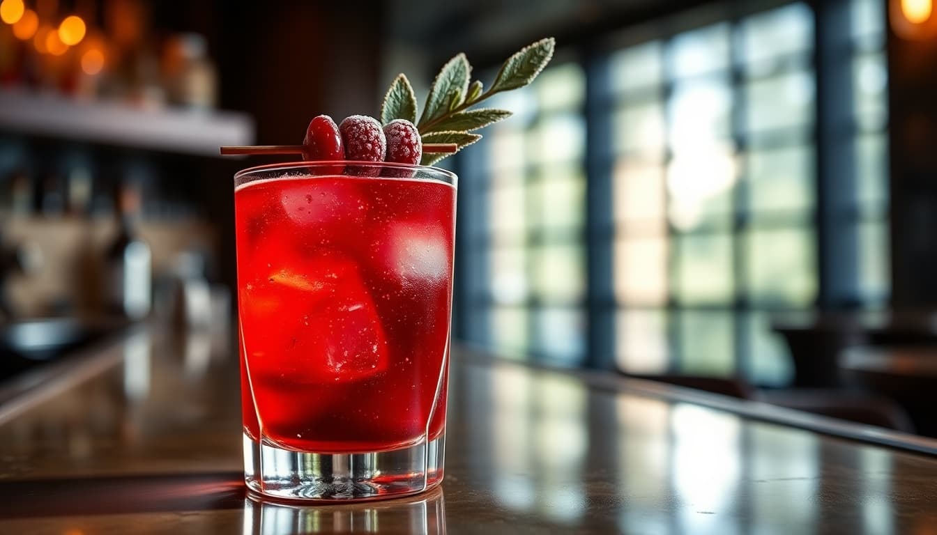 Cranberry Bourbon Smash