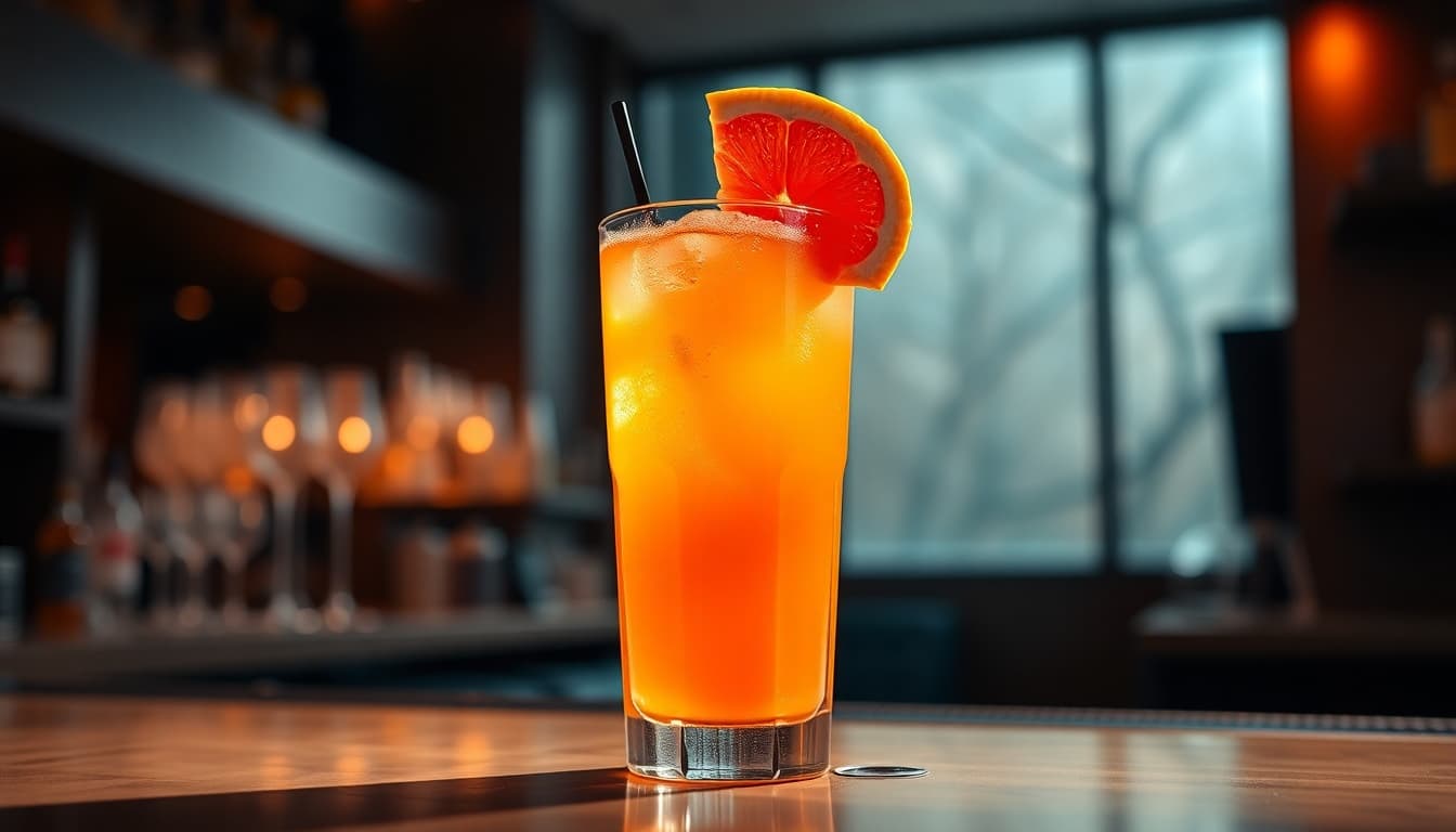 Grapefruit Tequila Sunrise
