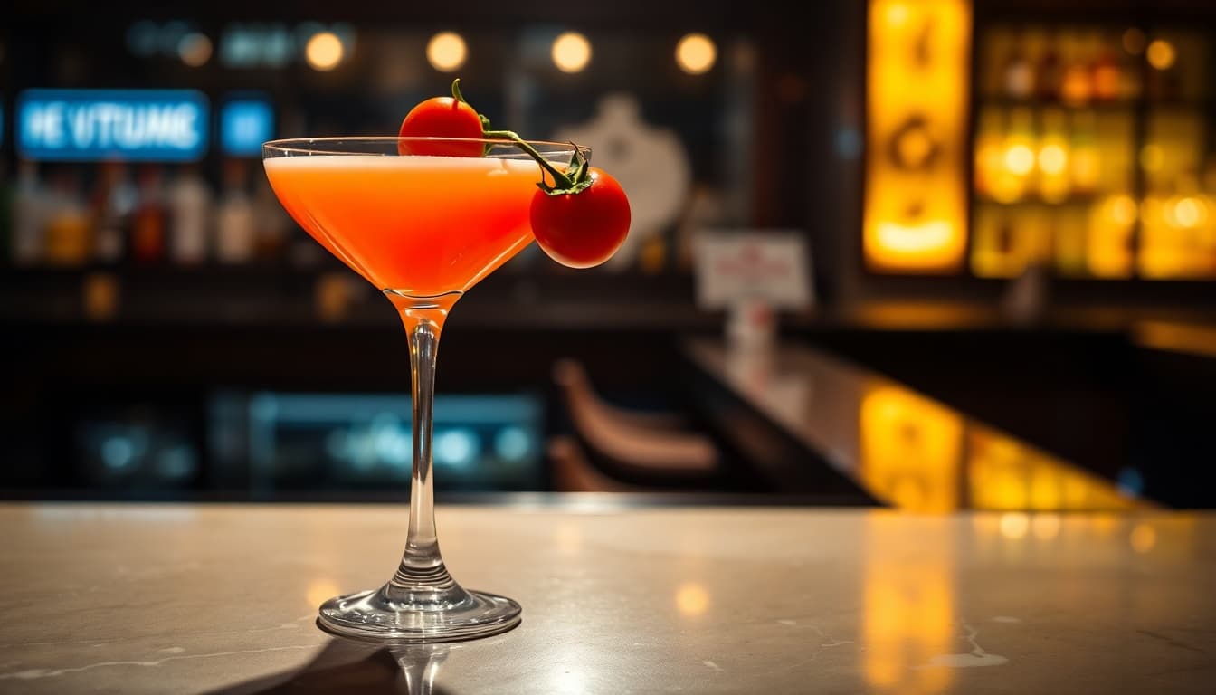 Milk Clarified Tomato Martini