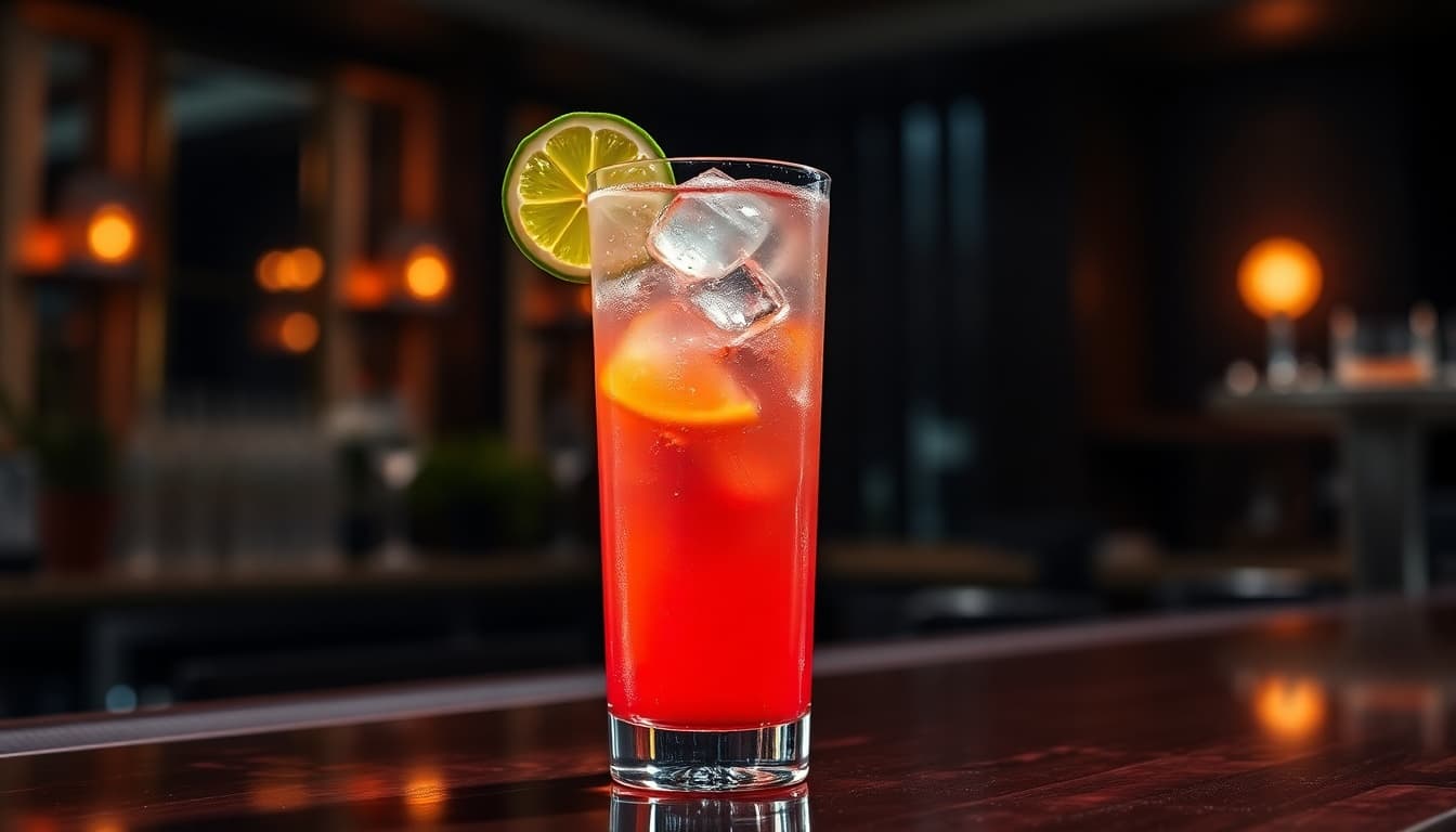 Parfait Amour Gin Tonic Delight