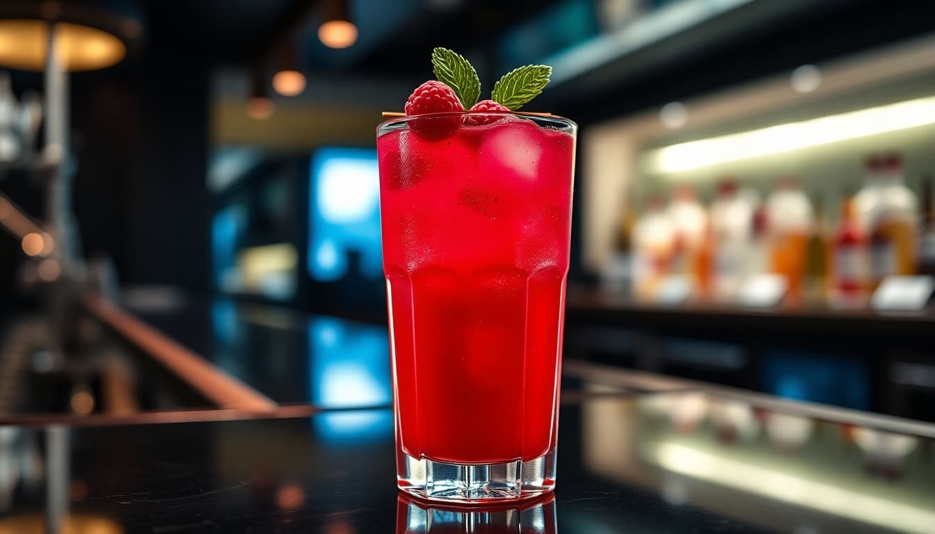 Raspberry Vanilla Fizz