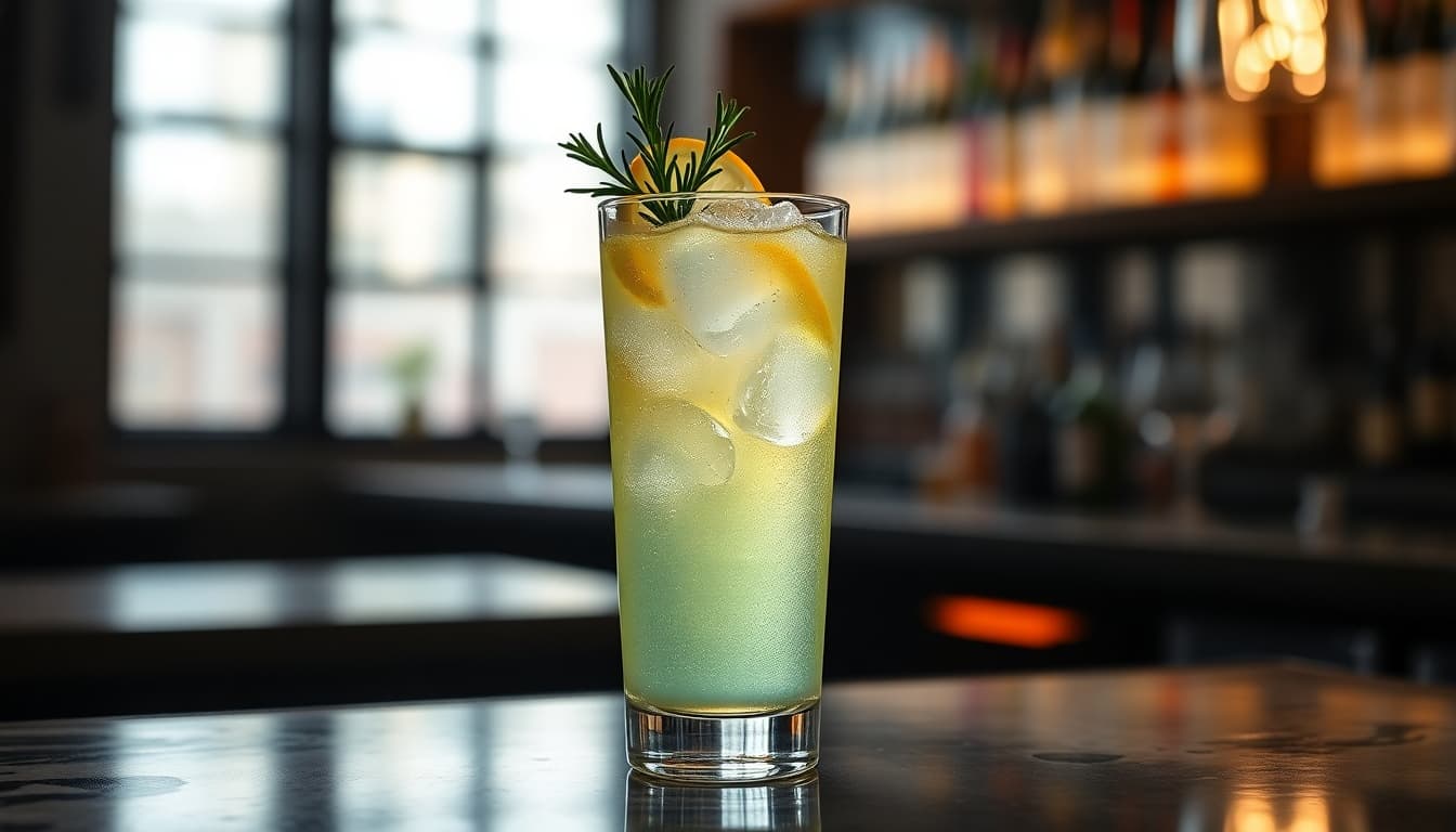 Rosemary Gin Fizz