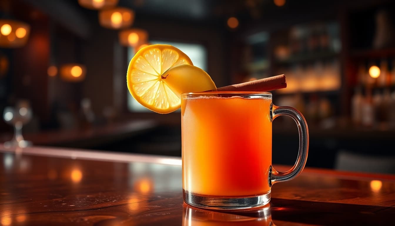 Spiced Pear Hot Toddy