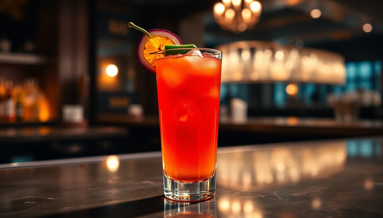 Spicy Passionfruit Rum Punch