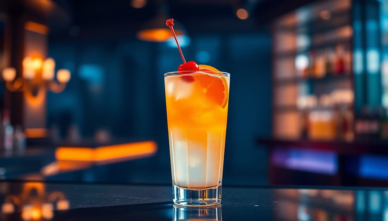 Sunset Gin Fizz
