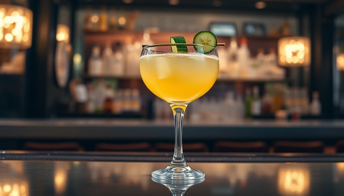 Whiskey Cucumber Fizz