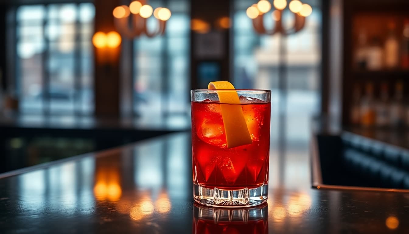 Whiskey Negroni Twist