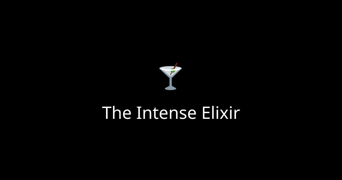 How to make a The Intense Elixir cocktail. The Intense Elixir cocktail ...