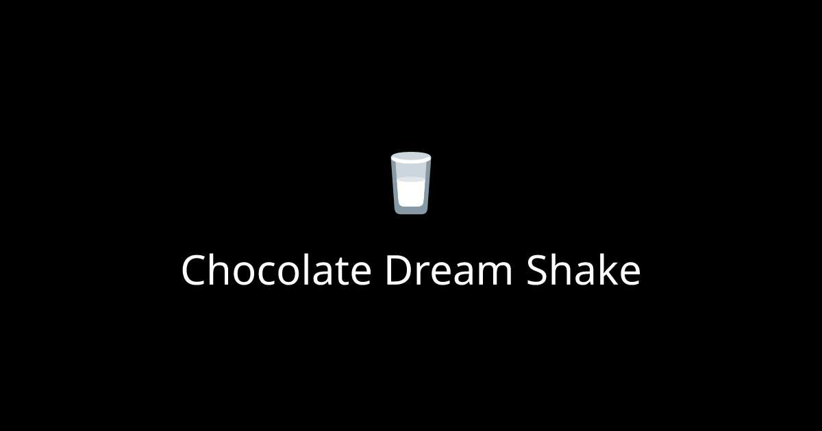 How to make a Chocolate Dream Shake cocktail. Chocolate Dream Shake ...